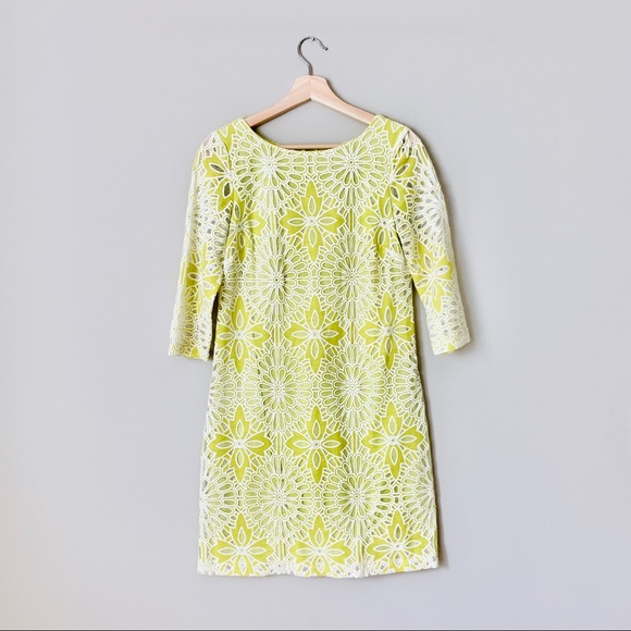 {Badgley Mischka} Floral Crochet Dress - Picture 2 of 6